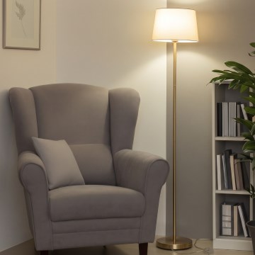 Brilagi - Επιδαπέδιο φωτιστικό LED CERIA 1xE27/20W/230V, διάμ. 30 cm, μπεζ/χρυσό