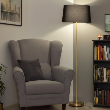 Brilagi - Επιδαπέδιο φωτιστικό LED CERIA 1xE27/20W/230V διάμ. 45 cm μαύρο/χρυσό