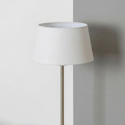 Brilagi - Επιδαπέδιο φωτιστικό LED CERIA 1xE27/40W/230V Ø 30 cm λευκό/ματ χρώμιο