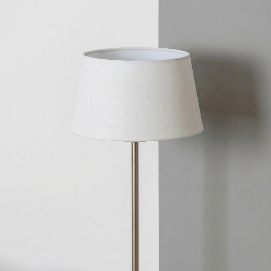 Brilagi - Επιδαπέδιο φωτιστικό LED CERIA 1xE27/40W/230V Ø 30 cm λευκό/ματ χρώμιο