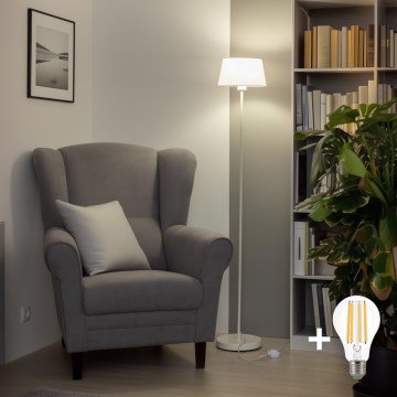 Brilagi - Επιδαπέδιο φωτιστικό LED CERIA 1xE27/40W/230V διάμ. 25 cm λευκό