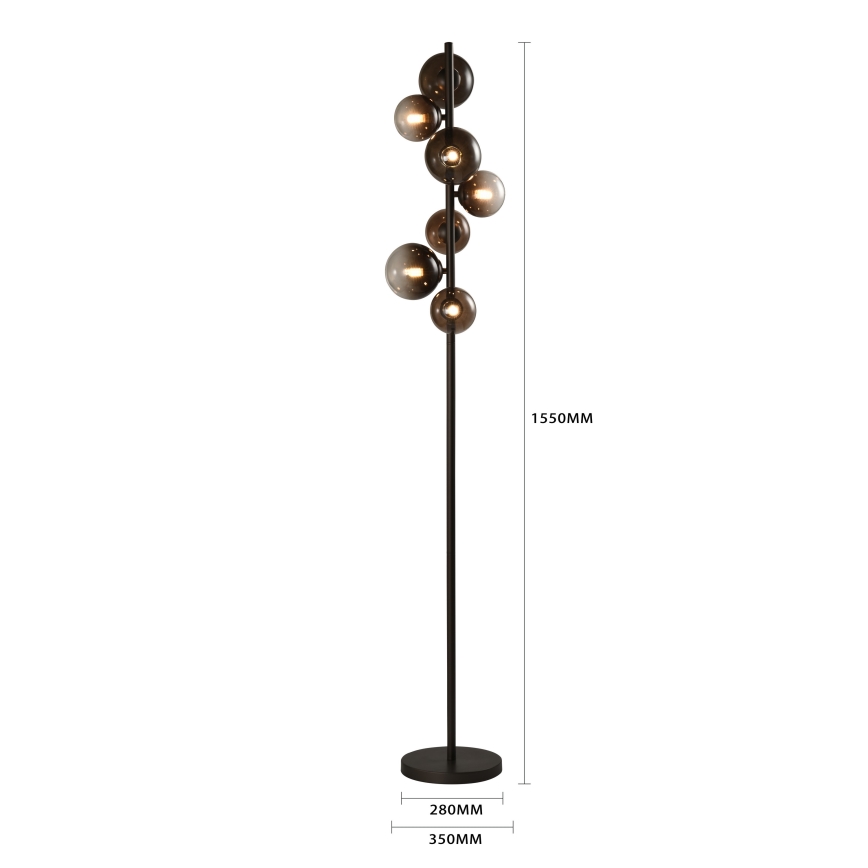 Brilagi - Επιδαπέδιο φωτιστικό LED MILLA 7xG9/3W/230V καφέ/καπνιστό καφέ