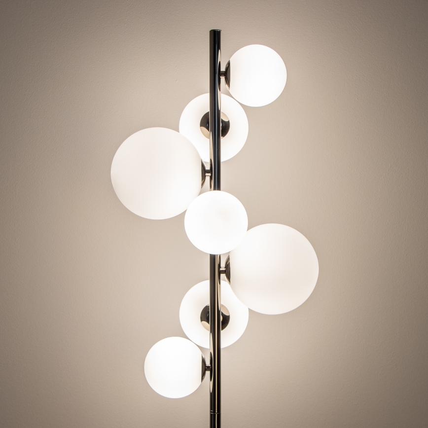 BRILAGI - Επιδαπέδιο φωτιστικό LED MILLA 7xG9/3W/230V μαύρο χρώμιο/λευκό