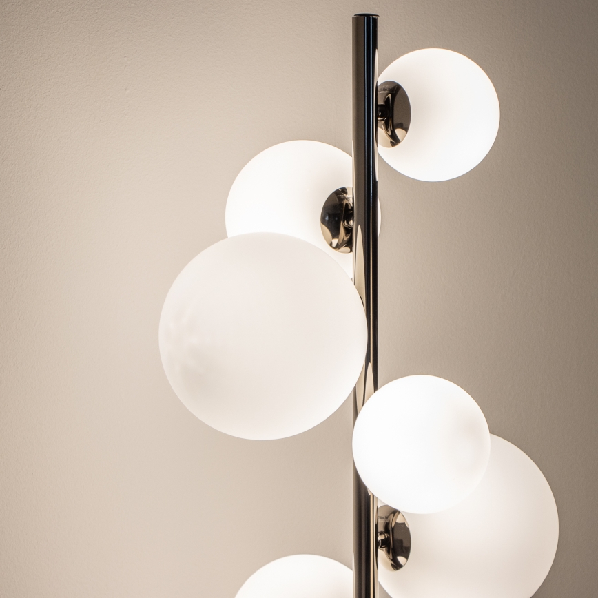 BRILAGI - Επιδαπέδιο φωτιστικό LED MILLA 7xG9/3W/230V μαύρο χρώμιο/λευκό