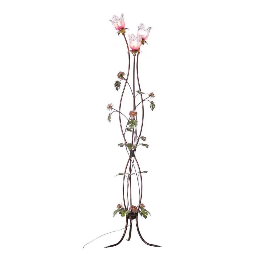 BRILAGI - Επιδαπέδιο φωτιστικό ROSALIA 3xE14/40W/230V πολύχρωμο/μπρονζέ/πατίνα