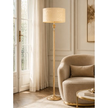 Brilagi - Επιδαπέδιο φωτιστικό SAPHIRE 1xE27/15W/230V εκρού/χρυσό/πατίνα