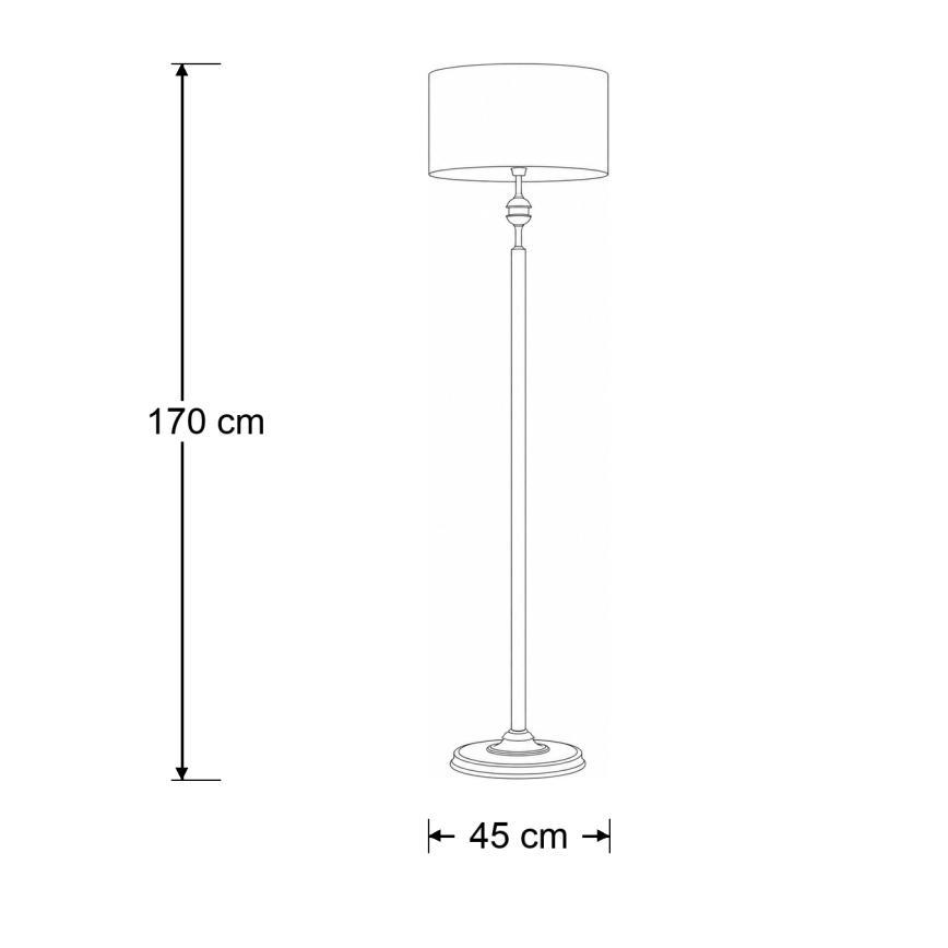 Brilagi - Επιδαπέδιο φωτιστικό SAPHIRE 1xE27/15W/230V εκρού/χρυσό/πατίνα