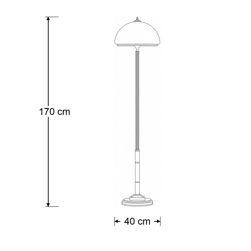 Brilagi - Επιδαπέδιο φωτιστικό TAURUS 2xE27/15W/230V μπρονζέ