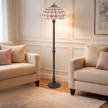 Brilagi - Επιδαπέδιο φωτιστικό Tiffany με βιτρώ DORAN 2xE27/60W/230V