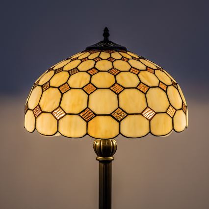 Brilagi - Επιδαπέδιο φωτιστικό Tiffany με βιτρώ DORAN 2xE27/60W/230V