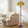 BRILAGI - Επιδαπέδιο φωτιστικό Tiffany με βιτρώ MARGARET 2xE27/60W/230V