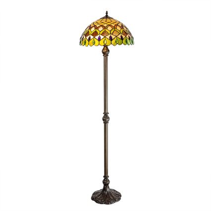 Brilagi - Επιδαπέδιο φωτιστικό Tiffany με βιτρώ MARGARET 2xE27/60W/230V
