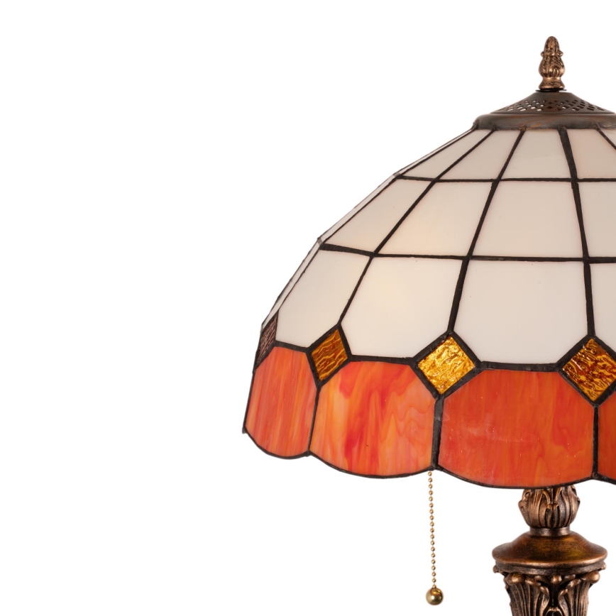 Brilagi - Επιδαπέδιο φωτιστικό Tiffany με βιτρώ SIENNA 2xE27/60W/230V