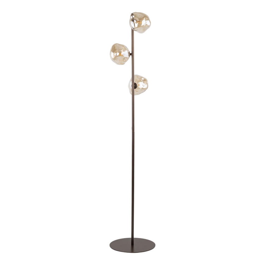 Brilagi - Επιδαπέδιο φωτιστικό VULCANO 3xG9/8W/230V καφέ/καπνιστό μπεζ