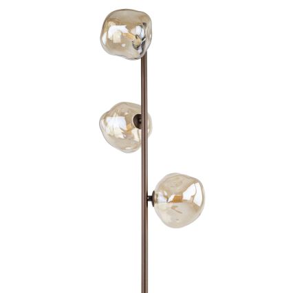 Brilagi - Επιδαπέδιο φωτιστικό VULCANO 3xG9/8W/230V καφέ/καπνιστό μπεζ
