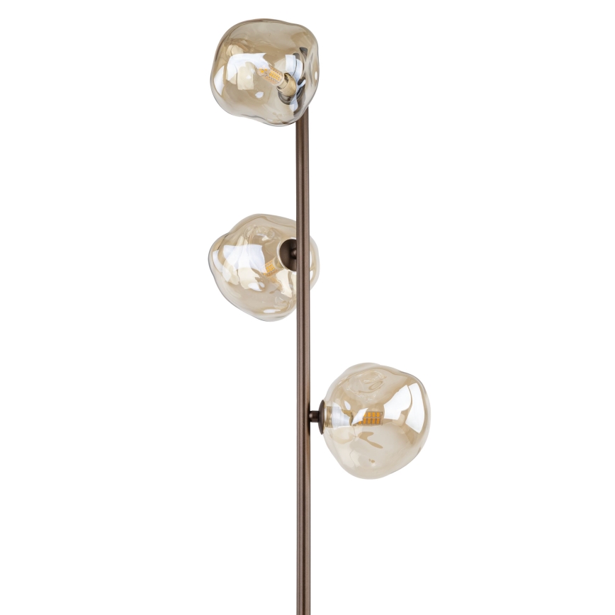 Brilagi - Επιδαπέδιο φωτιστικό VULCANO 3xG9/8W/230V καφέ/καπνιστό μπεζ