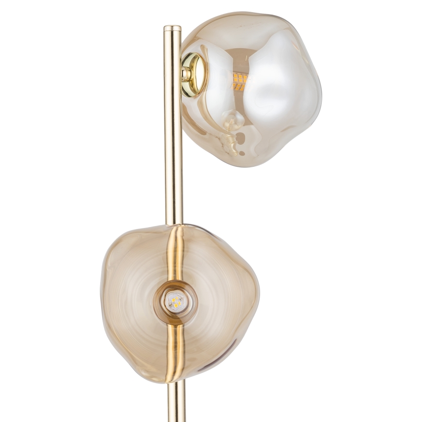 Brilagi - Επιδαπέδιο φωτιστικό VULCANO 3xG9/8W/230V χρυσό/καπνιστό μπεζ