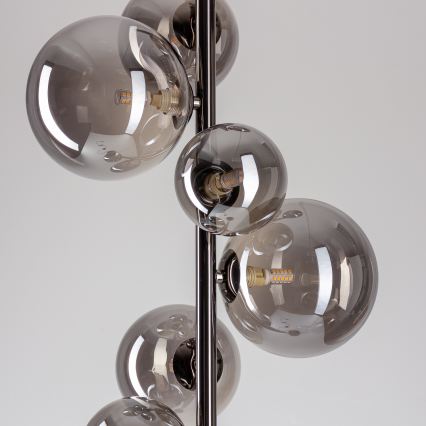 Brilagi - Επιδαπέδιο LED φωτιστικό MILLA 7xG9/3W/230V μαύρο χρώμιο/καπνιστό