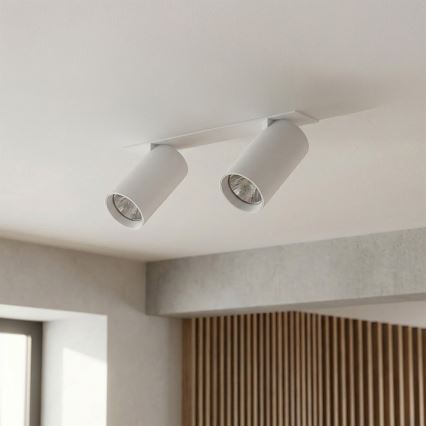 Brilagi - Εντοιχισμένο φωτιστικό οροφής SELE 2xGU10/30W/230V λευκό
