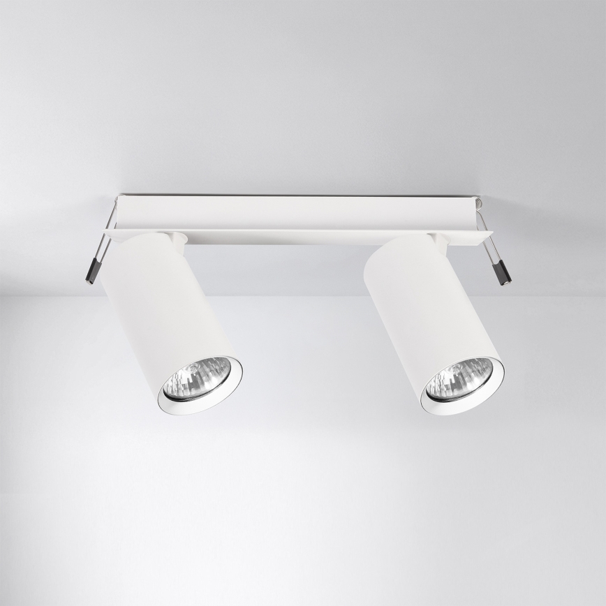 Brilagi - Εντοιχισμένο φωτιστικό οροφής SELE 2xGU10/30W/230V λευκό