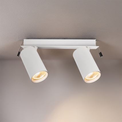 Brilagi - Εντοιχισμένο φωτιστικό οροφής SELE 2xGU10/30W/230V λευκό