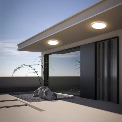 Brilagi - Φωτιστικό οροφής LED για μπάνιο ULTRA SLIM, 18 W, 230 V, Ø 30 cm, ασημί, IP54