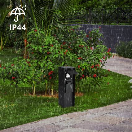 Brilagi - Εξωτερική κολώνα πριζών PILLAR 2Z SCHUKO 230V IP44 μαύρη