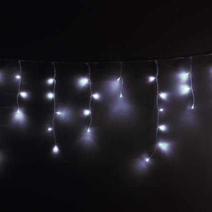 Brilagi - Εξωτερική LED γιρλάντα 200xLED/8 λειτουργίες 13m IP44 ψυχρό λευκό σταλακτίτες