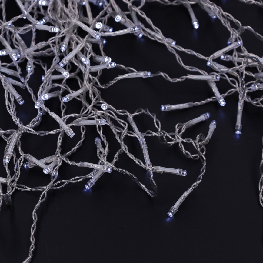 Brilagi - Εξωτερική LED γιρλάντα 200xLED/8 λειτουργίες 13m IP44 ψυχρό λευκό σταλακτίτες