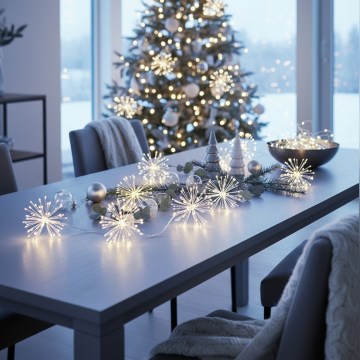 Brilagi - Εξωτερική γιρλάντα LED 150xLED 5m IP44 ψυχρό λευκό, εφέ πυροτεχνημάτων