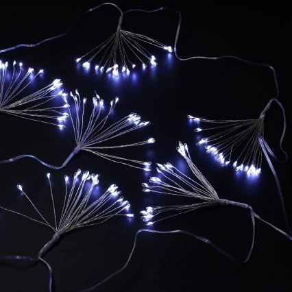 Brilagi - Εξωτερική γιρλάντα LED 150xLED 5m IP44 ψυχρό λευκό, εφέ πυροτεχνημάτων