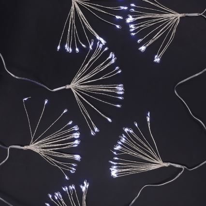 Brilagi - Εξωτερική γιρλάντα LED 150xLED 5m IP44 ψυχρό λευκό, εφέ πυροτεχνημάτων