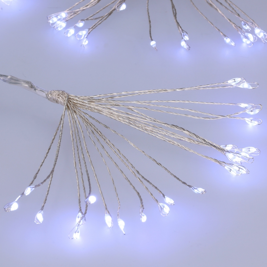 Brilagi - Εξωτερική γιρλάντα LED 150xLED 5m IP44 ψυχρό λευκό, εφέ πυροτεχνημάτων