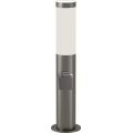 Brilagi - Εξωτερικό φωτιστικό ELIA με πρίζα 1xE27/20W/230V IP44 50 cm ματ χρώμιο