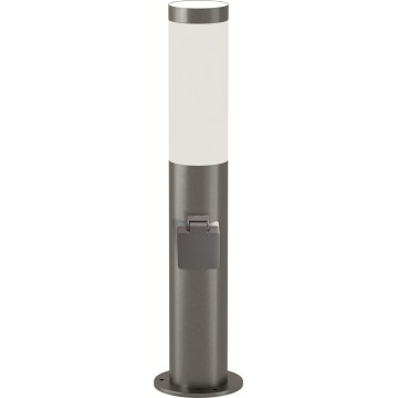 Brilagi - Εξωτερικό φωτιστικό ELIA με πρίζα 1xE27/20W/230V IP44 50 cm ματ χρώμιο