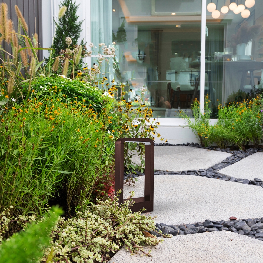 Brilagi - Εξωτερικό φωτιστικό LED BARI LED/7W/230V 3000/4000/6000K καφέ IP54 30 cm