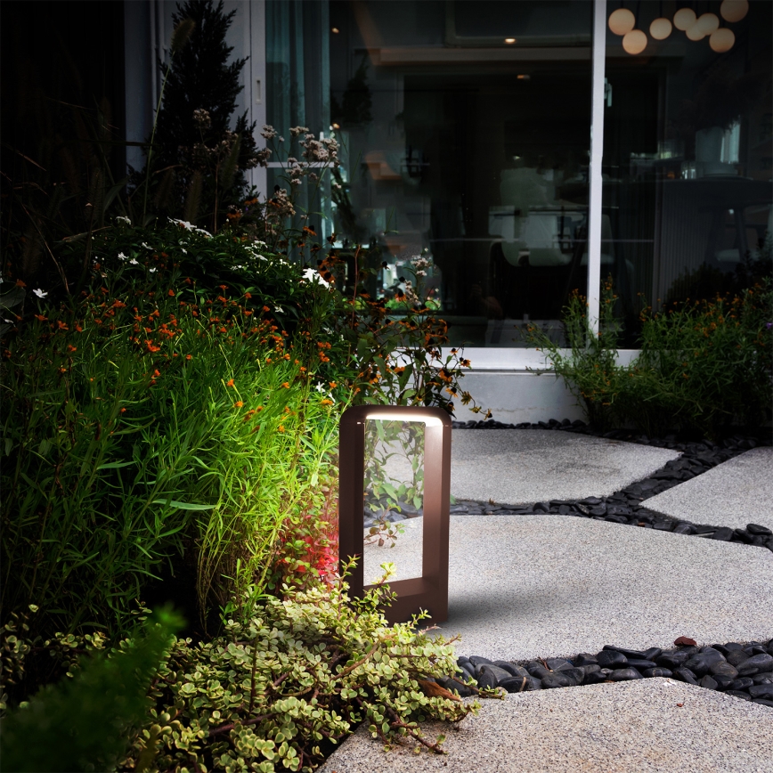 Brilagi - Εξωτερικό φωτιστικό LED BARI LED/7W/230V 3000/4000/6000K καφέ IP54 30 cm