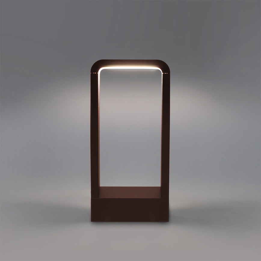 Brilagi - Εξωτερικό φωτιστικό LED BARI LED/7W/230V 3000/4000/6000K καφέ IP54 30 cm