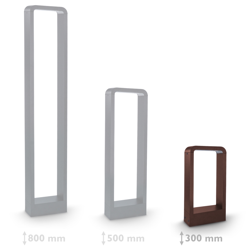 Brilagi - Εξωτερικό φωτιστικό LED BARI LED/7W/230V 3000/4000/6000K καφέ IP54 30 cm