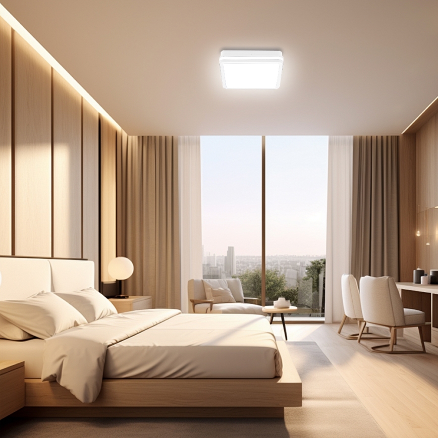 Brilagi - Εξωτερικό φωτιστικό LED BENE LED/24W/230V 26x26 cm λευκό IP54