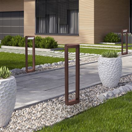 Brilagi - Εξωτερικό φωτιστικό LED CROTONE LED/7W/230V καφέ IP54 80 cm