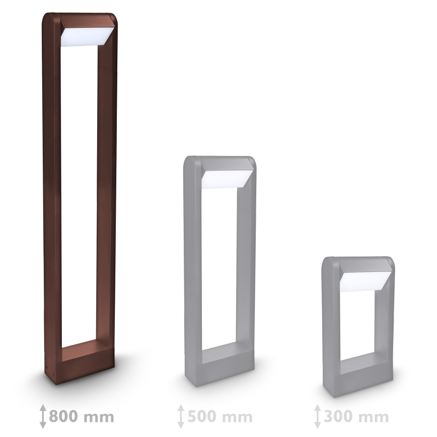 Brilagi - Εξωτερικό φωτιστικό LED CROTONE LED/7W/230V καφέ IP54 80 cm