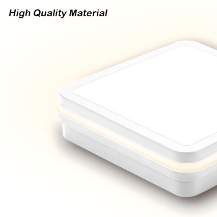 Brilagi - Εξωτερικό φωτιστικό LED με αισθητήρα BENE LED/18W/230V 22x22 cm λευκό IP54