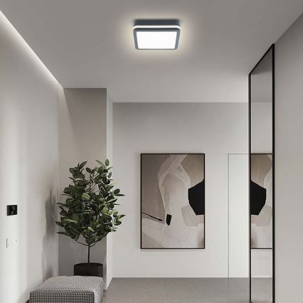 Brilagi - LED εξωτερικό φωτιστικό με αισθητήρα BENE LED/18W/230V 22x22 cm ανθρακί IP54