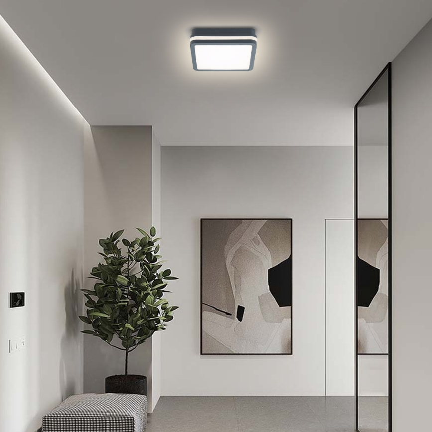 Brilagi - LED εξωτερικό φωτιστικό με αισθητήρα BENE LED/18W/230V 22x22 cm ανθρακί IP54