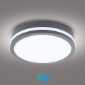 Brilagi - Εξωτερικό φωτιστικό LED με αισθητήρα BENE LED/24W/230V, διάμετρος 26 cm, ανθρακί, IP54