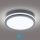 Brilagi - Εξωτερικό φωτιστικό LED με αισθητήρα BENE LED/24W/230V, διάμετρος 26 cm, ανθρακί, IP54