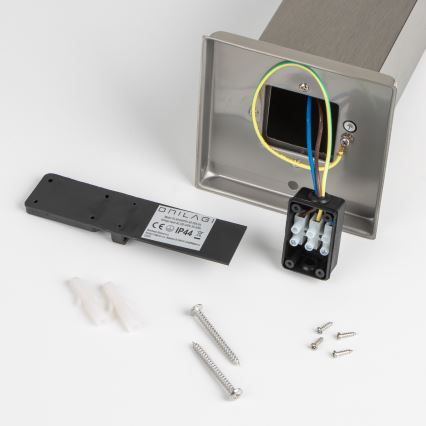 Brilagi - Εξωτερικό φωτιστικό NOVA 1xE27/15W/230V 40 cm IP44 σε ματ χρώμιο