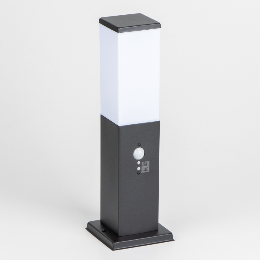 Brilagi - Εξωτερικό φωτιστικό NOVA με αισθητήρα, 1x E27, 15W, 230V, 40 εκ., IP44, μαύρο