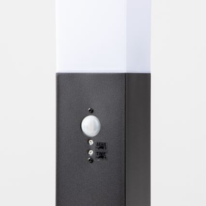 Brilagi - Εξωτερικό φωτιστικό NOVA με αισθητήρα, 1x E27, 15W, 230V, 40 εκ., IP44, μαύρο